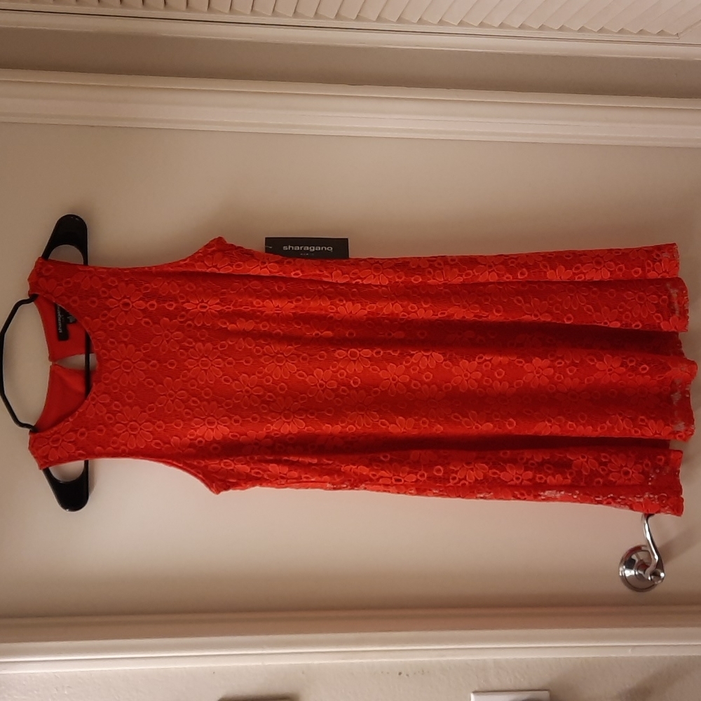 🌷Sharango Red Poppy Lace Trap Dress🌷